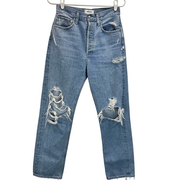 AGOLDE 90's Mid Rise Loose Fit in Fall Out Size 24 - Picture 2 of 13